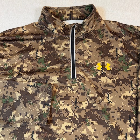 Under Armour Mens Long Sleeve Pullover Digital Camo Hunting Size Large - Picture 1 of 5